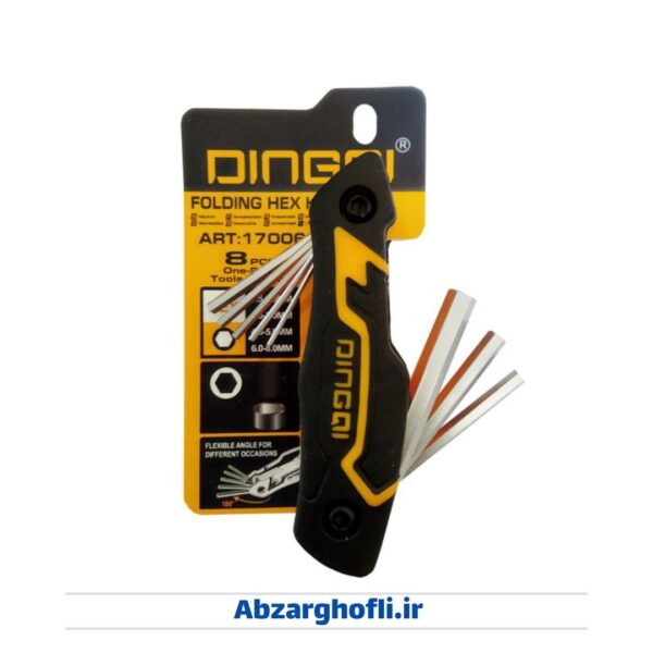 آلن چاقوی چرمی 6 گوش دینگی