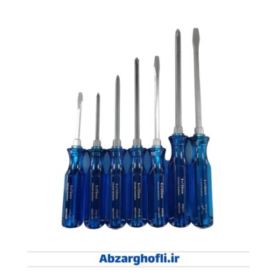 پیچ گوشتی 7 عددی ضربه خور طرح نوا